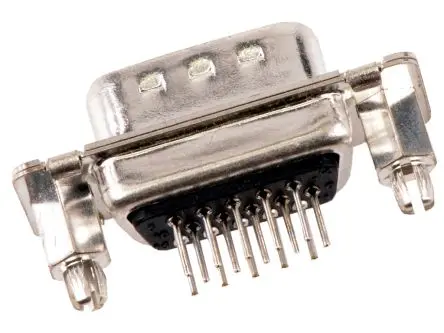 FCT from Molex 1731 D-Sub-Steckverbinder Gerade, 15-polig 1.98 mm Raster, Frontplattenmontage Stecker, mit