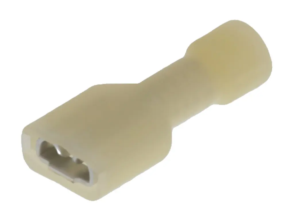 Produktfoto 1 von Molex 19003 Schnellkupplungs-Crimpanschluss, Gelb, Isoliert, 4.75 x 0.51 mm, Buchse