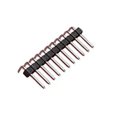 Produktfoto 1 von Molex 42377 Leiterplattenleiste gewinkelt, 9-polig / 1-reihig, Raster 2.54 mm Raster Oberfläche, Unisoliert