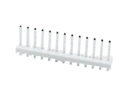 Molex 41771 Leiterplattenleiste Vertikal, 13-polig / 1-reihig, Raster 2.5 mm Raster Durchsteckmontage, Unisoliert