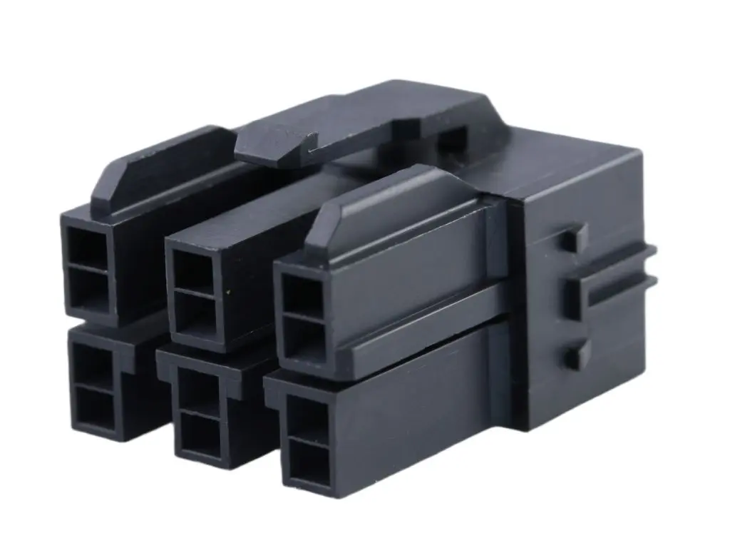 Produktfoto 1 von Molex 151049 Buchse Gehäuse und Stecker 6.5 mm, 6-polig / 2-reihig Gerade
