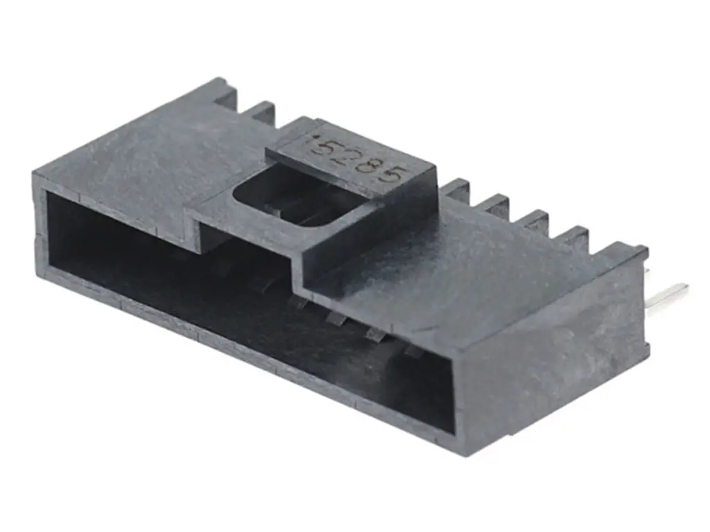Produktfoto 1 von Molex 151064 Leiterplattenleiste gewinkelt, 10-polig / 1-reihig, Raster 2 mm Raster Oberfläche, Ummantelt