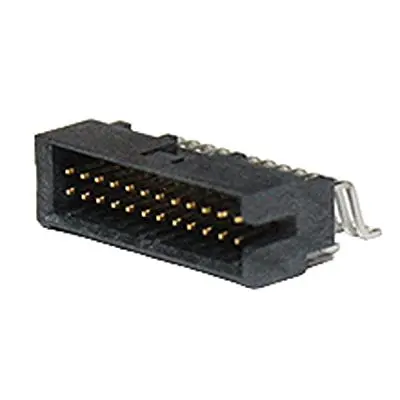 Produktfoto 1 von Molex 201173 Leiterplattenleiste gewinkelt, 10-polig / 2-reihig, Raster 2.54 mm Raster Oberfläche, Ummantelt