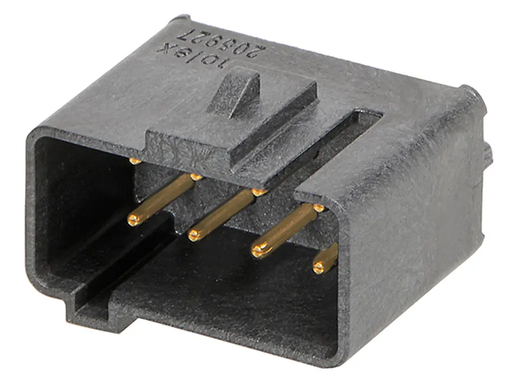 Produktfoto 1 von Molex 205927 Leiterplattenleiste Vertikal, 8-polig / 2-reihig, Raster 3.6 mm Raster Oberfläche, Ummantelt