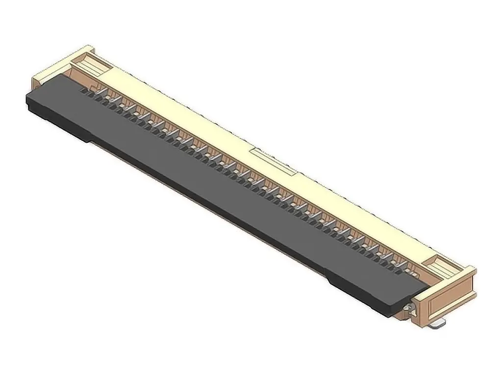 Produktfoto 1 von Molex 200529-0170, SMD gewinkelt FPC-Steckverbinder, 17-polig, Raster 1 mm, ZIF