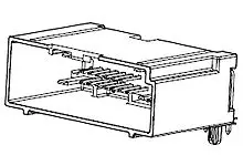 Produktfoto 1 von Molex 30700 Header, Kopfzeile, Stecker, 24-polig, Grau / 2-reihig, 7A