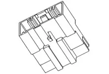 Produktfoto 1 von Molex 30968 Steckverbindergehäuse Gehäuse, Stecker, 10-polig, Grau / 2-reihig