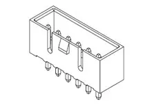 Molex 35313 Leiterplattenleiste Vertikal, 3-polig / 1-reihig, Raster 3.96 mm Raster Durchsteckmontage, Ummantelt