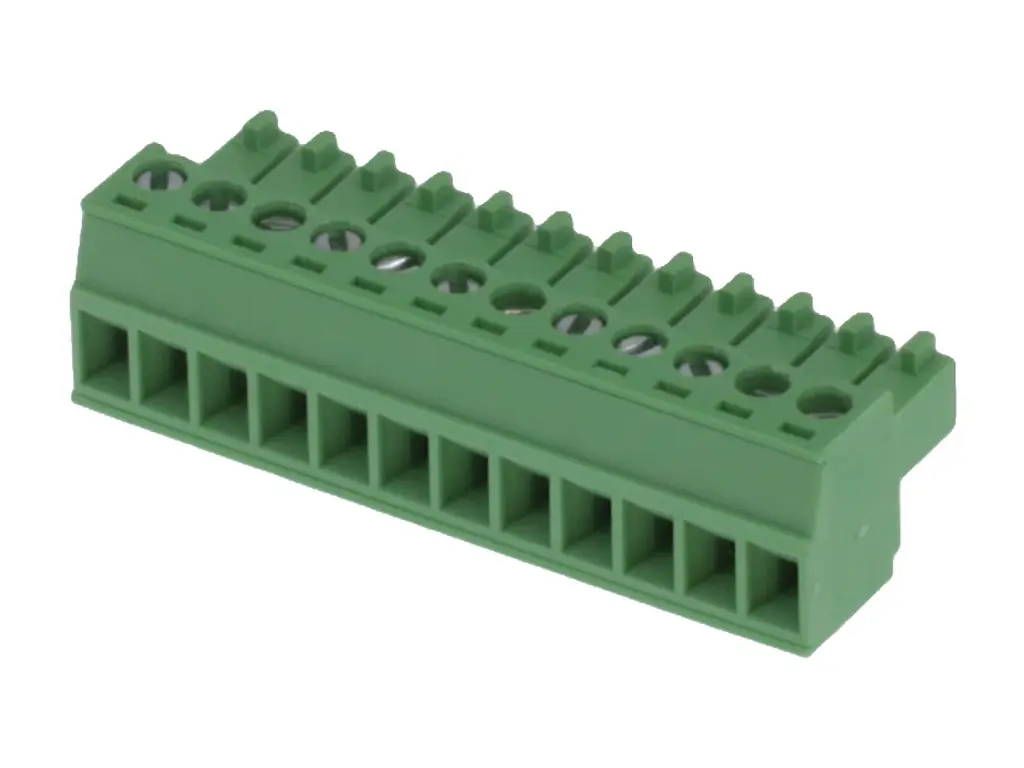 Produktfoto 1 von Molex 39500 Steckbarer Klemmenblock Steckverbinder 12-Kontakte 3.5mm-Raster Horizontal