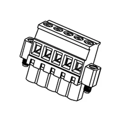 Produktfoto 1 von Molex 39537 Steckbarer Klemmenblock Steckverbinder 6-Kontakte 5.08mm-Raster Horizontal