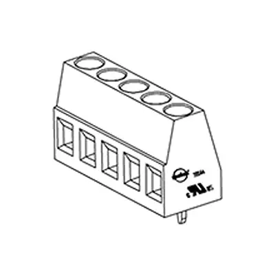 Produktfoto 1 von Molex 39544 Steckbarer Klemmenblock 14-Kontakte 5.08mm-Raster Vertikal