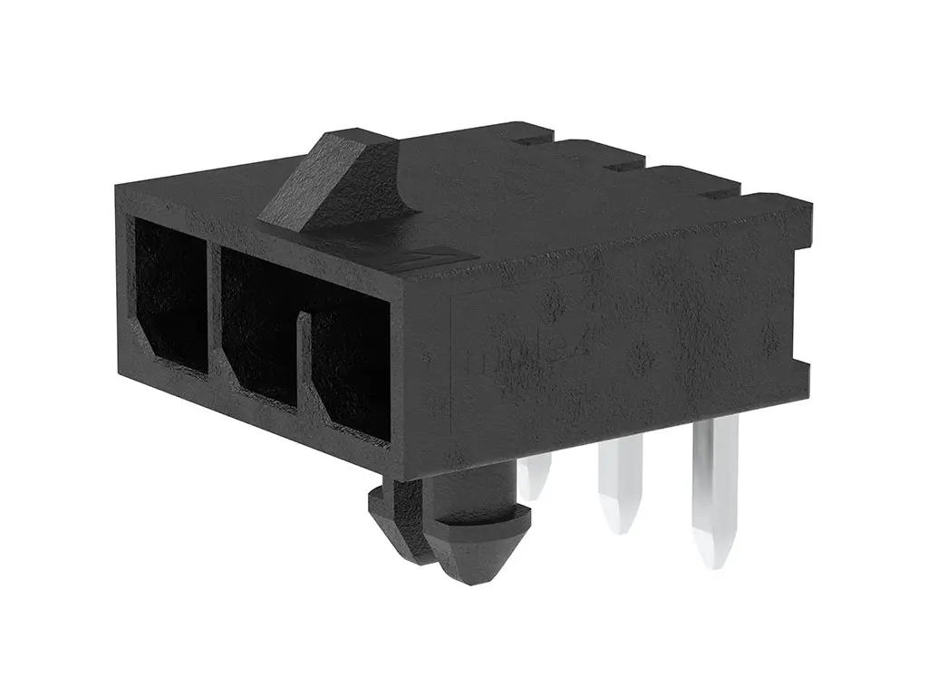 Produktfoto 1 von Molex 215760 Stift für Leiterplatten-Stiftleiste gewinkelt, 5-polig / 1-reihig, Raster 3mm, Ummantelt