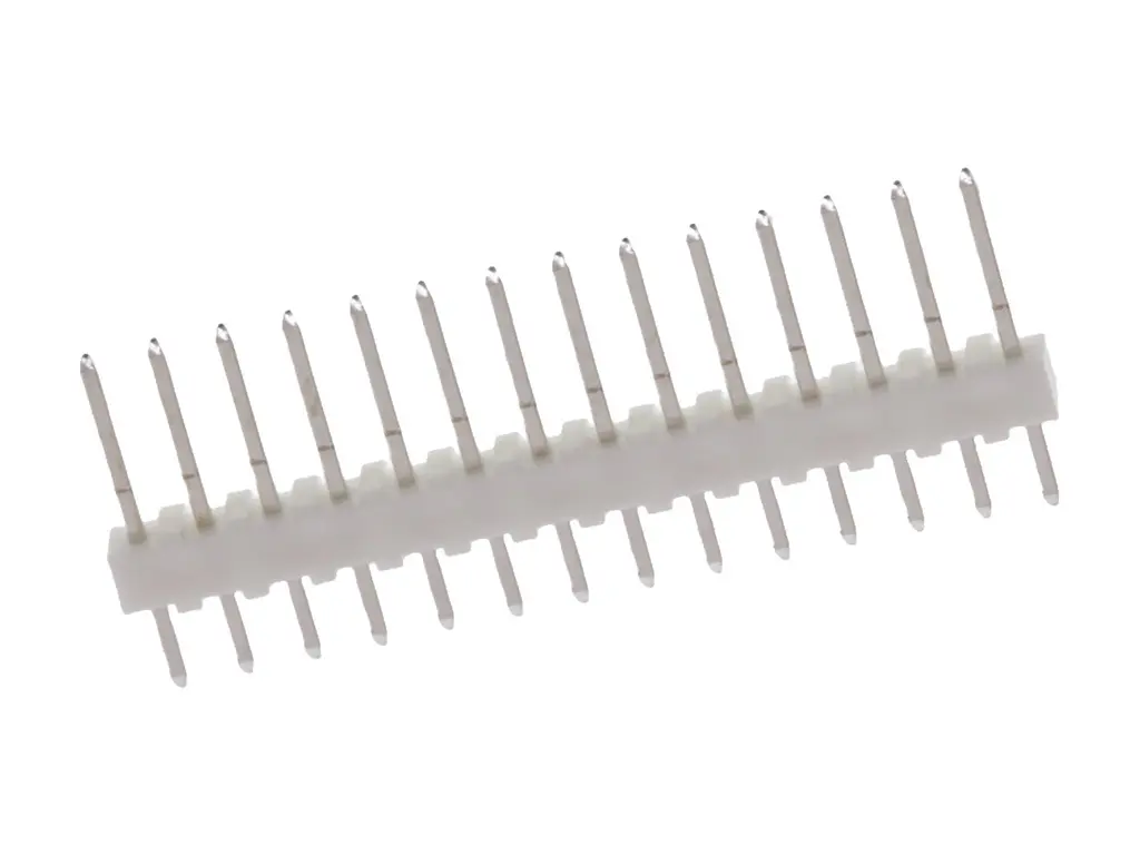 Molex 4030 Leiterplattenleiste Vertikal, 14-polig / 1-reihig, Raster 2.54 mm Raster Leiterplattenmontage, Unisoliert