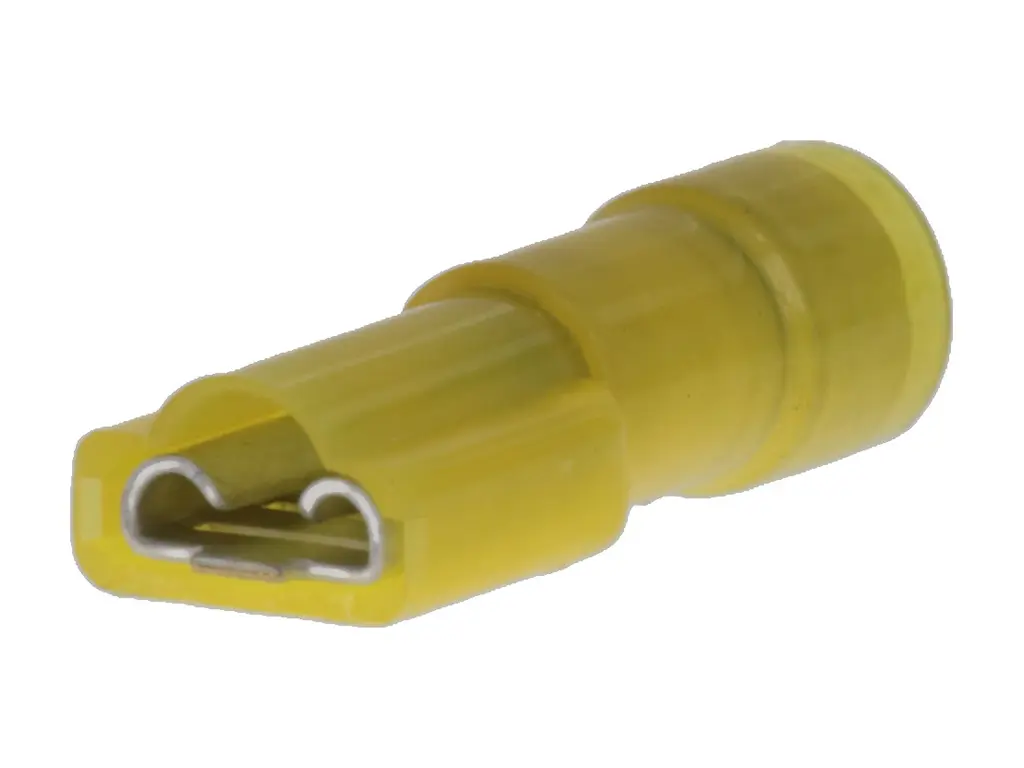 Produktfoto 1 von Molex 19606 Flachsteckhülse, Gelb, 6.35 x 0.81 mm, Buchse