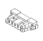 Produktfoto 1 von Molex 104131 Crimpsteckverbinder-Gehäuse 1.25 mm, 5-polig / 1-reihig