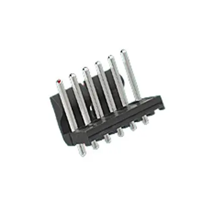 Molex 171813 Leiterplattenleiste Vertikal, 6-polig / 1-reihig, Raster 3.96 mm Raster Durchsteckmontage, Ummantelt
