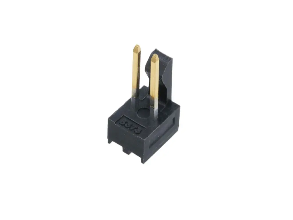 Molex 171856 Leiterplattenleiste Vertikal, 2-polig / 1-reihig, Raster 2.54 mm Raster Leiterplattenmontage, Ummantelt