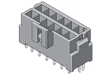 Produktfoto 1 von Molex 172299 Leiterplatten-Stiftleiste Vertikal, 16-polig / 2-reihig, Raster 3.5mm, Ummantelt