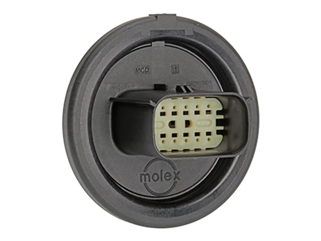 Produktfoto 1 von Molex 34840 Steckverbindergehäuse Gehäuse, Stecker, 12-polig, Grau / 2-reihig