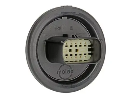 Produktfoto 1 von Molex 34840 Steckverbindergehäuse, Platine, Steckverbindergehäuse, Stecker, 12-polig, Grau / 2-reihig