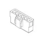 Produktfoto 1 von Molex 35156 Gehäuse und Stecker 3.96 mm, 6-polig / 1-reihig Gerade
