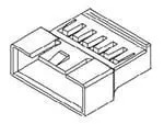 Produktfoto 1 von Molex Stecker Gehäuse und Stecker 2.5 mm Gerade