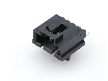 Produktfoto 1 von Molex 70634 Leiterplattenleiste gewinkelt, 14-polig / 1-reihig, Raster 2.54 mm Raster Oberfläche, Ummantelt