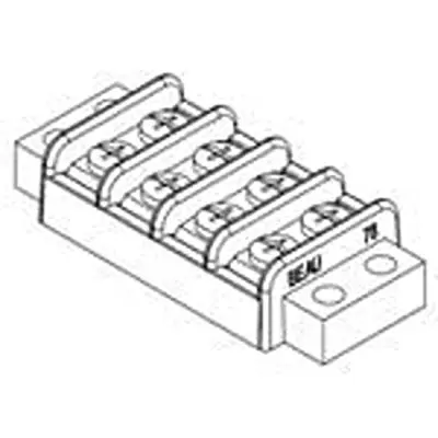 Produktfoto 1 von Molex Klemmstreifen Edelstahl 2-reihig, Raster 0.438 mm Vernickelt, Zinn