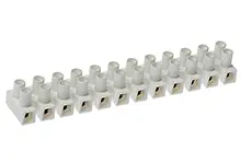 Produktfoto 1 von Molex Klemmstreifen Edelstahl 2-reihig, Raster 10 mm, 4000 V Verzinkt, Vernickelt