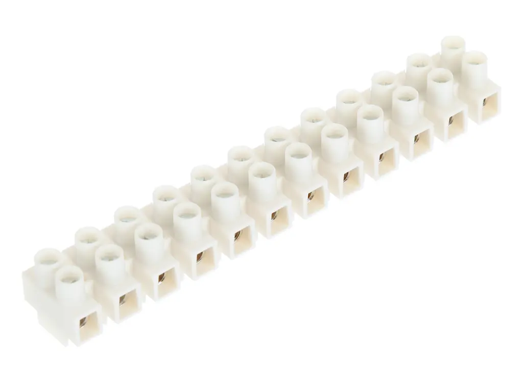 Produktfoto 1 von Molex Klemmstreifen Vertikal Edelstahl 2-reihig 63A, Raster 15 mm, 600 V