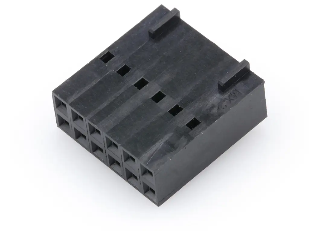 Produktfoto 1 von Molex 70450 Buchse Gehäuse und Stecker 2.54 mm, 12-polig / 2-reihig Gerade