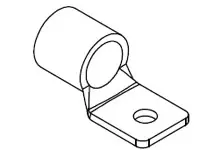 Produktfoto 1 von Molex 19318 Ringkabelschuh, Unisoliert 2 AWG, 2 AWG max.AWG, innen ø 6.5 mm, M6