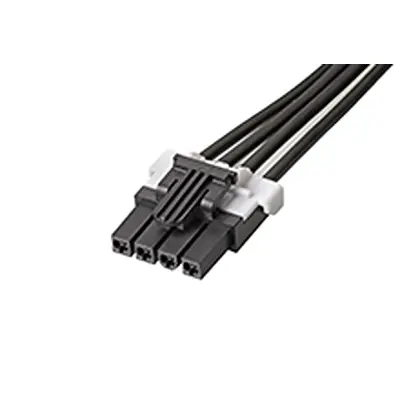 Produktfoto 1 von Molex 4 145135 Konfektioniertes Netzkabel Mini-Fit TPA2 4 / Mini-Fit TPA2 Buchse / Buchse, 75 mm
