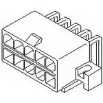 Molex 30070 Leiterplattenleiste gewinkelt, 8-polig / 1-reihig, Raster 4.2 mm Raster Leiterplattenmontage, Ummantelt