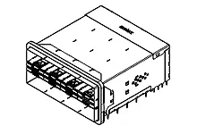 Produktfoto 1 von Molex Steckbarer E/A-Steckverbinder ZSFP+ Buchse, 8-fach 160-polig