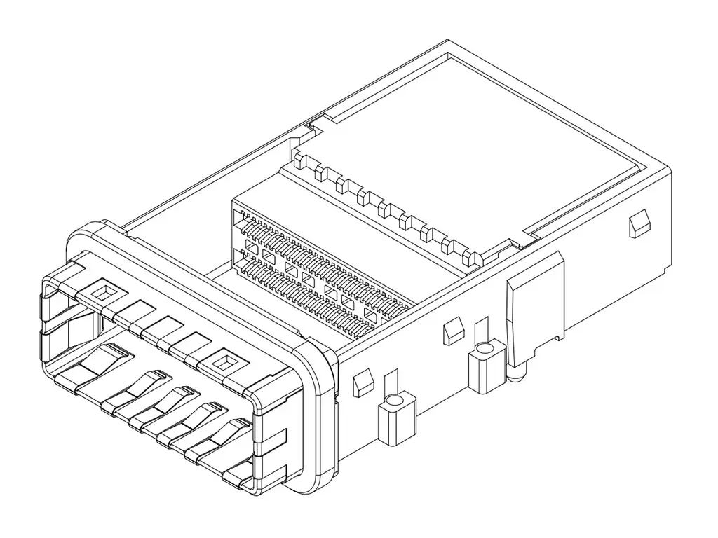 Produktfoto 1 von Molex 173359 Steckbarer E/A-Steckverbinder CDFP Buchse, 1-fach 120-polig
