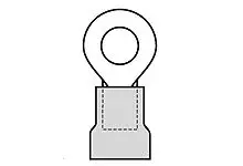 Molex 19071 Ringkabelschuh, Isoliert 6 AWG, Polyvinylchlorid, Natur, 6 AWG max.AWG, M8