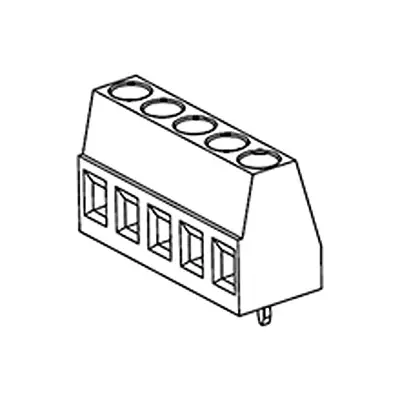 Produktfoto 1 von Molex 39593 Leiterplattensteckverbinder Vertikal, 4-polig / 1-reihig, Raster 5 mm