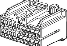 Produktfoto 1 von Molex 35564 Buchse Gehäuse und Stecker 2.5 mm, 20-polig / 2-reihig Gerade