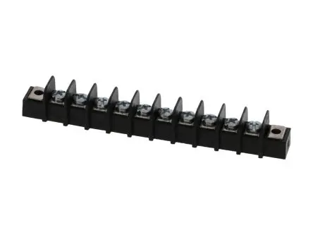 Produktfoto 1 von Molex Klemmstreifen Horizontal Messing 1-reihig 15A, Raster 9.53 mm, 300V Zinn
