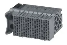 Produktfoto 1 von Molex 170340, 1.9 mm Backplane-Steckverbinder Anschluss, 192-polig Buchse, 12-reihig, gewinkelt 16