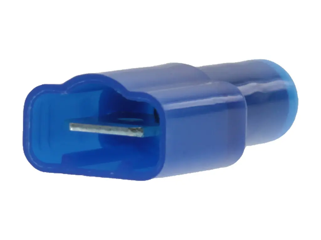 Produktfoto 1 von Molex 19001 Schnellkupplungs-Crimpanschluss, Blau, 6.35 x 0.81 mm, Stecker