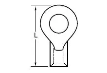 Produktfoto 1 von Molex 19193 Ringkabelschuh, Unisoliert 1 AWG, 0 AWG max.AWG, M8