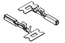 Produktfoto 1 von Molex 33467 Kfz-Anschlussklemme Buchse, Crimp-Anschlussklemme, Crimpbefestigung Gold-beschichtet