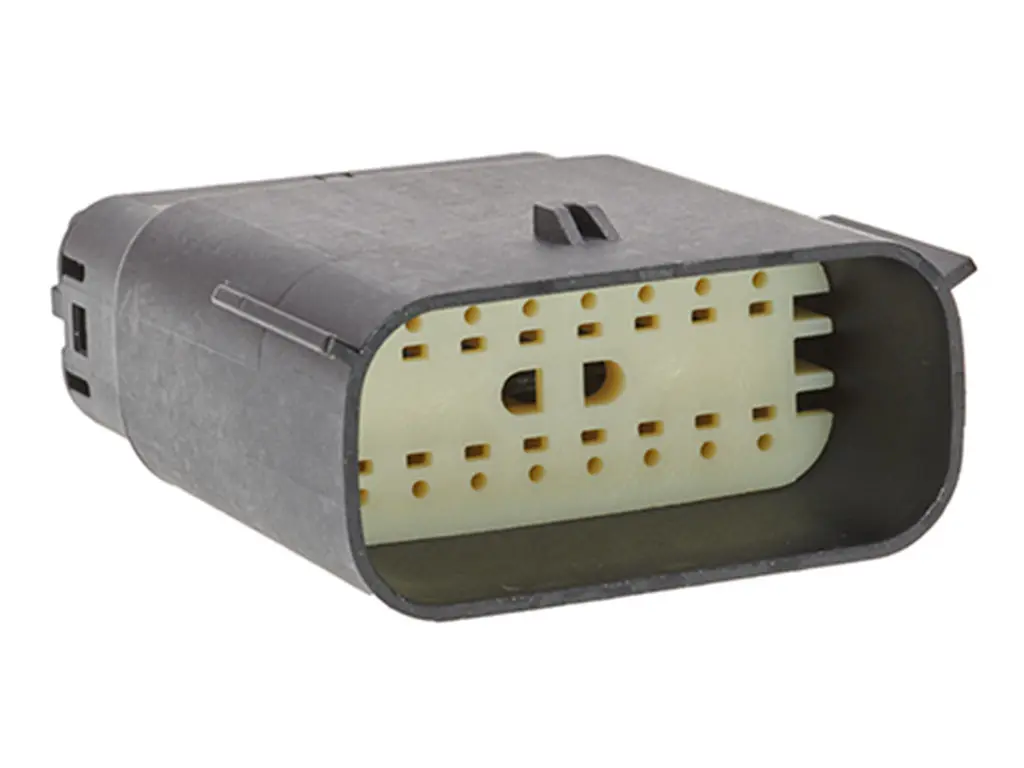 Molex 33482 Steckverbindergehäuse Gehäuse, Stecker, 16-polig, Schwarz/Natur / 2-reihig