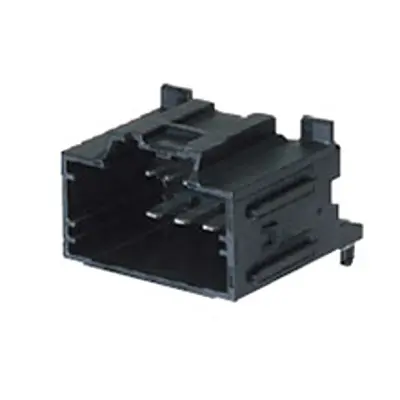 Molex 34696 Leiterplattenleiste gewinkelt, 10-polig / 2-reihig, Raster 2.54 mm Raster Leiterplattenmontage, Ummantelt