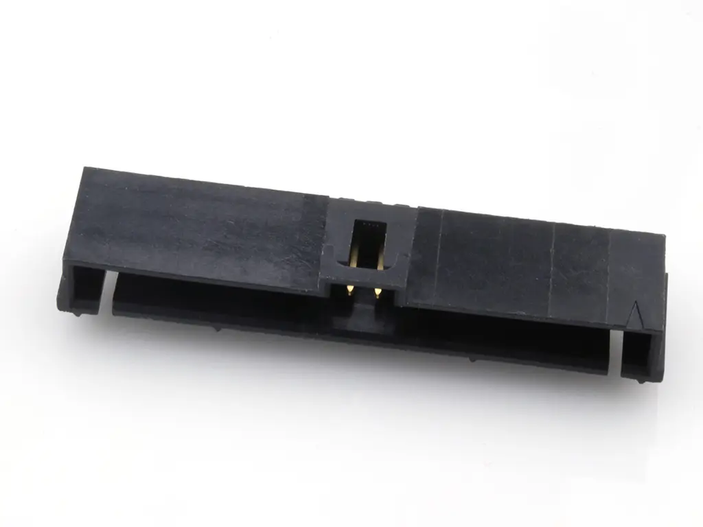 Produktfoto 1 von Molex 70634 Leiterplattenleiste gewinkelt, 20-polig / 1-reihig, Raster 2.54 mm Raster Oberfläche, Ummantelt