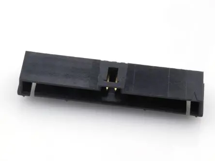 Produktfoto 1 von Molex 70634 Leiterplattenleiste gewinkelt, 20-polig / 1-reihig, Raster 2.54 mm Raster Oberfläche, Ummantelt