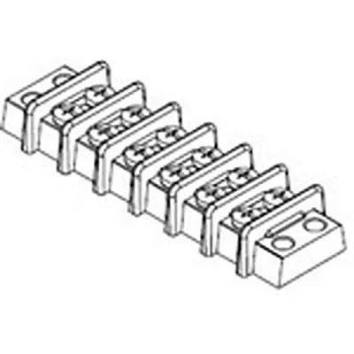 Produktfoto 1 von Molex Klemmstreifen Messing 2-reihig, Raster 0.536 mm Vernickelt
