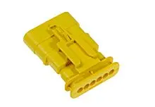 Produktfoto 1 von Molex 34899 Steckverbindergehäuse Gehäuse, Stecker, 6-polig, Gelb / 1-reihig